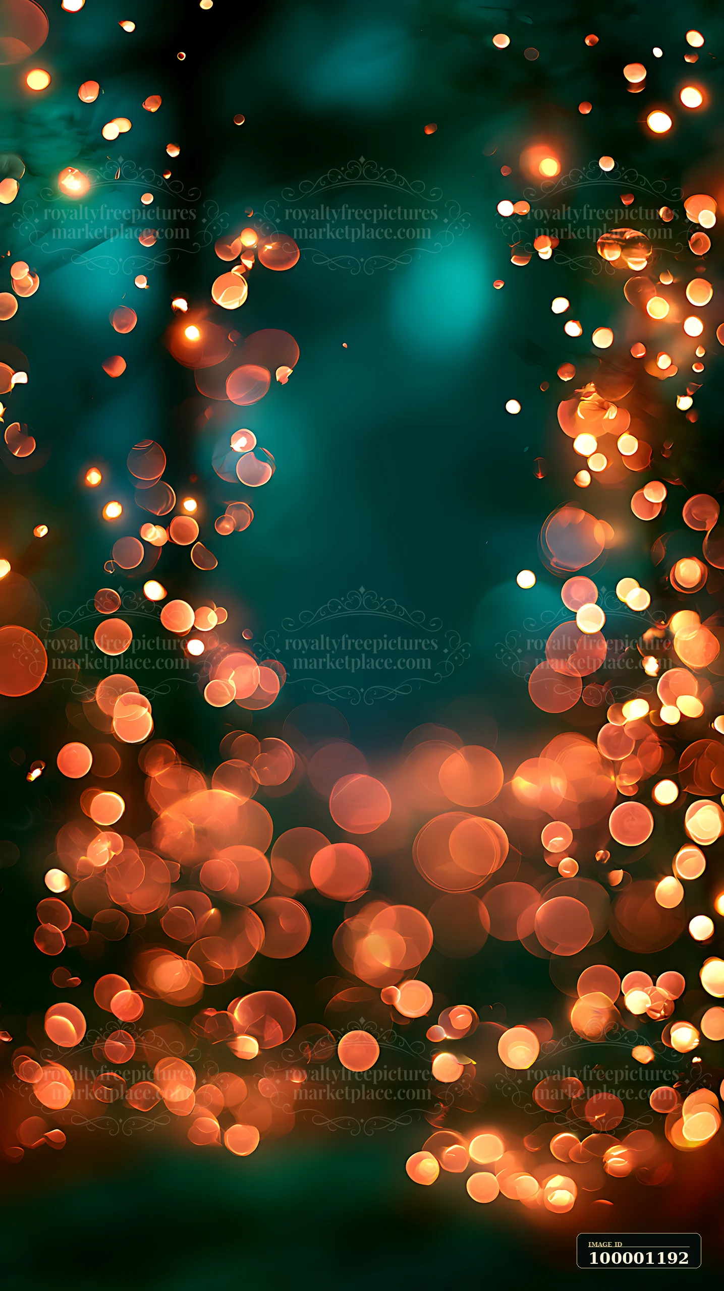 Soft lights shine brightly against a dark background, creating patterns of warm color.