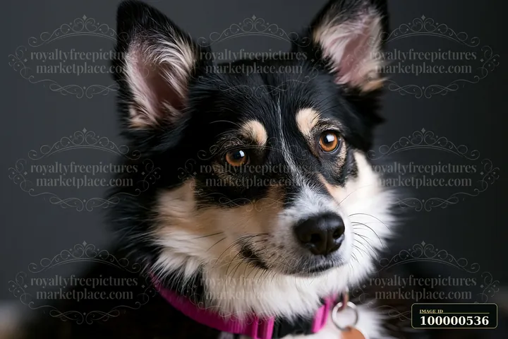 A rare dog breed poses in a studio setting with soft lighting.