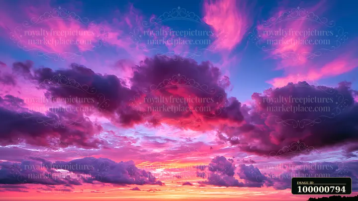 The sky displays a vibrant range of colors during a sunset.