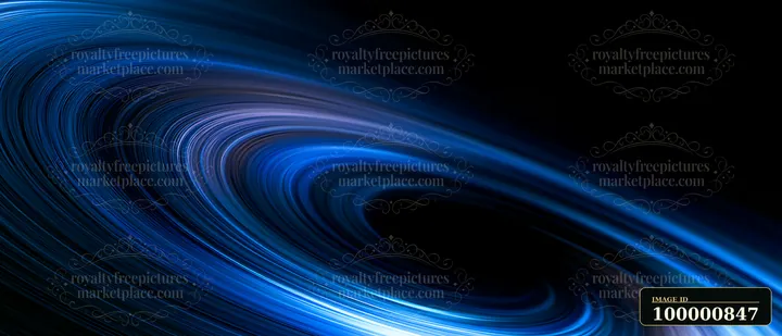 A swirling blue vortex against a black background, creating a sense of movement and depth.